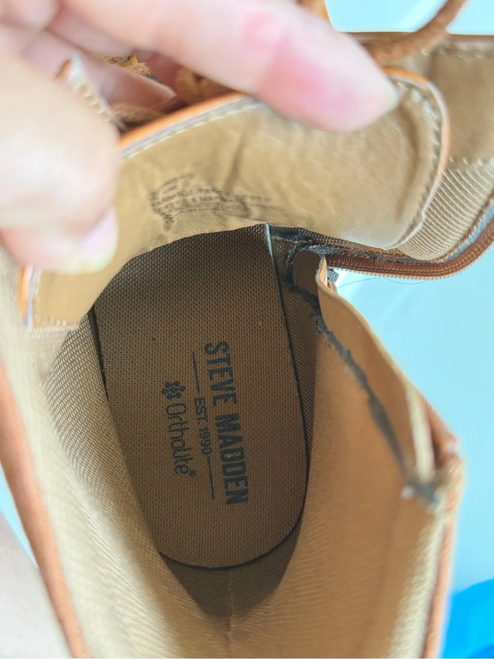 Steve Madden Men's Tan Lace-Up Chukka Boots size 10.5